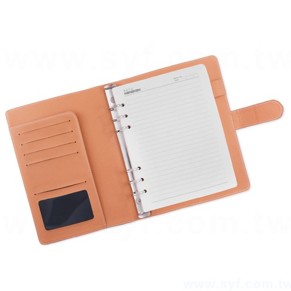 復古花紋工商日誌-磁扣式活頁萬用手冊-可訂製內頁及客製化加印LOGO