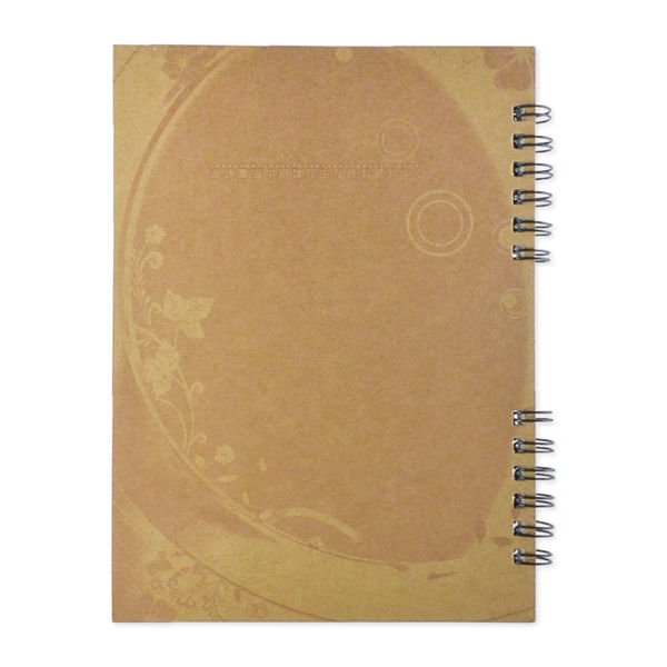 經典復古牛皮紙環裝筆記本-左翻式線圈記事本-可訂製內頁及客製化加印LOGO
