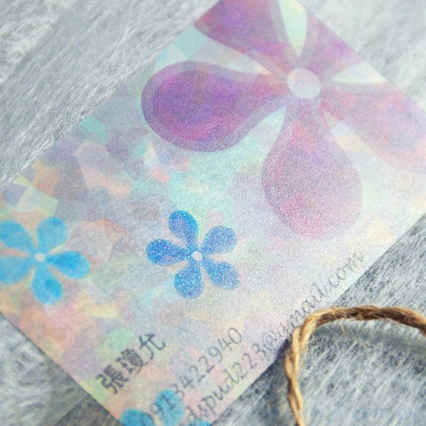 霧透卡280g名片製作-單面彩色印刷-客製化印刷創意名片設計