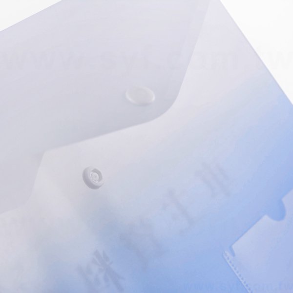 橫式公文袋-PP材質-彩色印刷全白墨-鈕扣封口