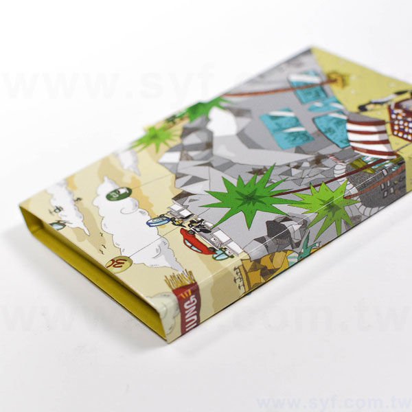 書本式封卡便利貼-二合一N次貼無印刷-封面雙面彩色上亮膜