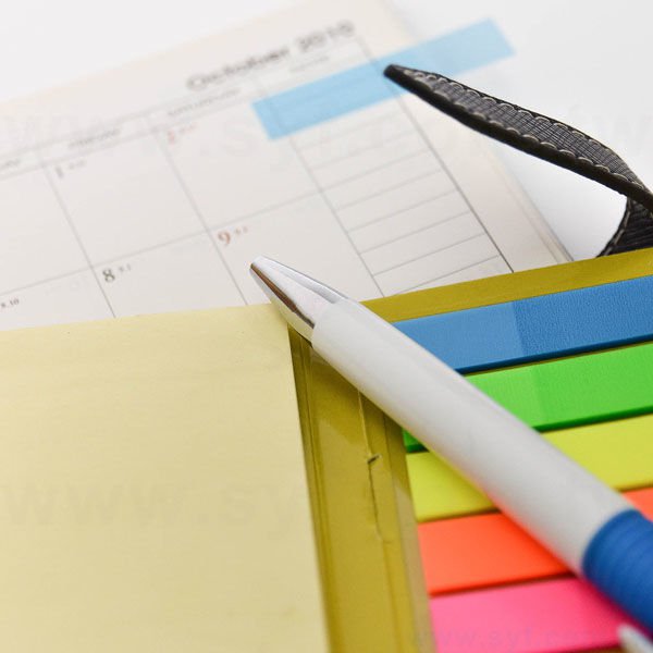 書本式封卡便利貼-二合一N次貼無印刷-封面雙面彩色上亮膜