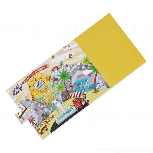 書本式封卡便利貼-二合一N次貼無印刷-封面雙面彩色上亮膜