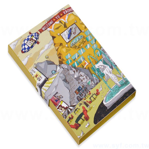 書本式封卡便利貼-二合一N次貼無印刷-封面雙面彩色上亮膜