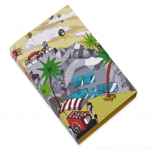 書本式封卡便利貼-二合一N次貼無印刷-封面雙面彩色上亮膜