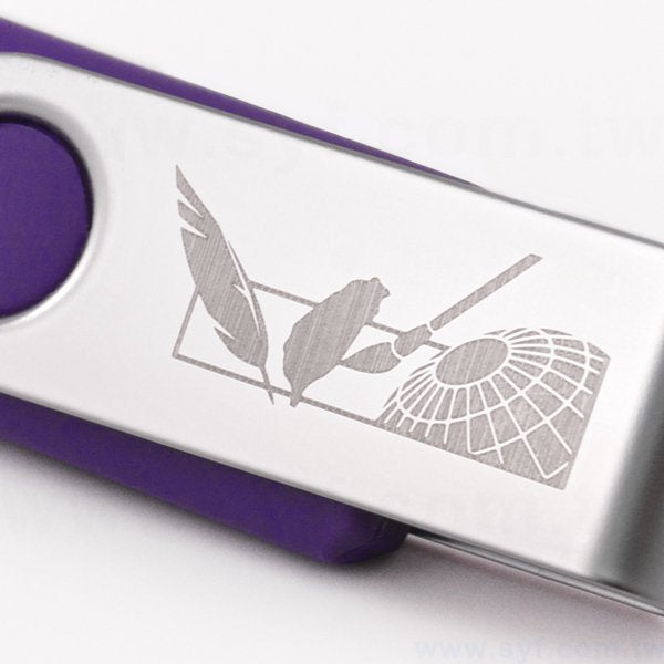 旋轉式隨身碟-金屬USB隨身碟-可加LOGO客製化印刷