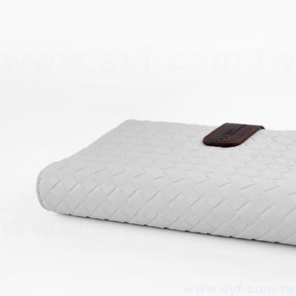 時尚編織紋工商日誌-磁扣式扣環活頁筆記本-可訂製內頁及客製化加印LOGO