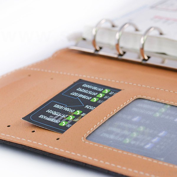 時尚編織紋工商日誌-磁扣式扣環活頁筆記本-可訂製內頁及客製化加印LOGO