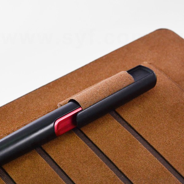 紳士簡約工商日誌-三折式磁扣活頁筆記本-可訂製內頁及客製化加印LOGO