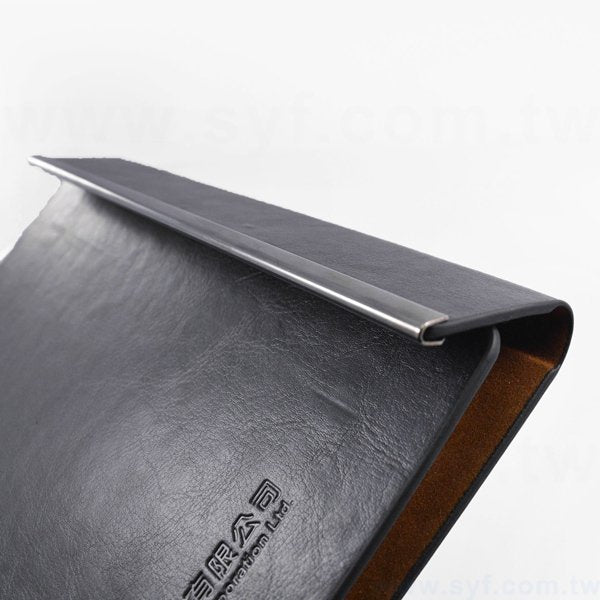 紳士簡約工商日誌-三折式磁扣活頁筆記本-可訂製內頁及客製化加印LOGO