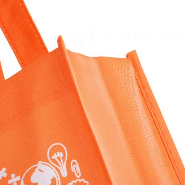 不織布袋-單色網版印刷-立體購物袋-環保不織布材質-採購訂製環保袋