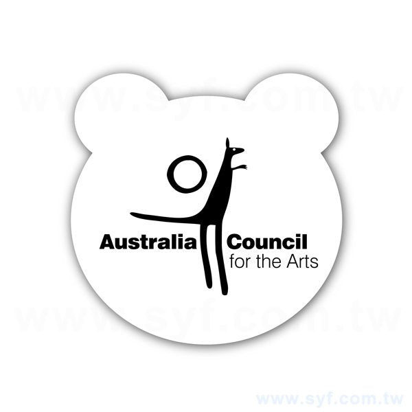 創意造型名片-熊臉-88x88mm名片製作-雙面彩色印刷-客製化印刷創意名片設計