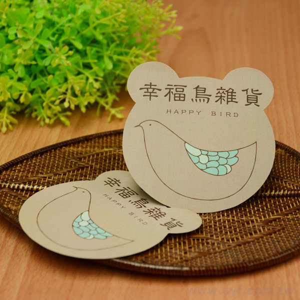 創意造型名片-熊臉-88x88mm名片製作-雙面彩色印刷-客製化印刷創意名片設計