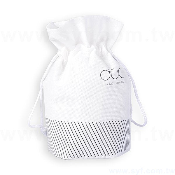 束口袋-單面單色印刷-不織布材質高週波束口包-多款推薦環保訂製束口袋
