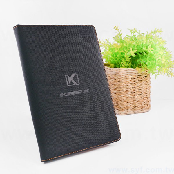 簡約經典工商日誌-翻開式平裝萬用手冊-可訂製內頁及客製化加印LOGO