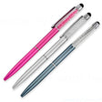 水晶電容觸控筆-金屬廣告禮品筆-多功能觸控廣告原子筆-三款式可選-採購批發贈品筆