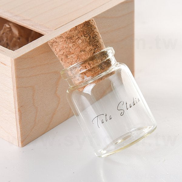 環保隨身碟-木製禮贈品USB-玻璃軟木塞造型隨身碟-客製隨身碟容量-採購訂製印刷推薦禮品