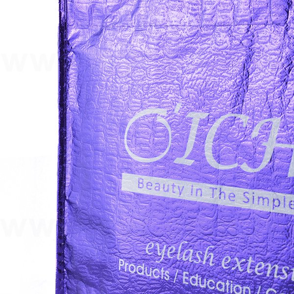 雷射膜立體不織布袋-單色網版印刷-環保不織布材質