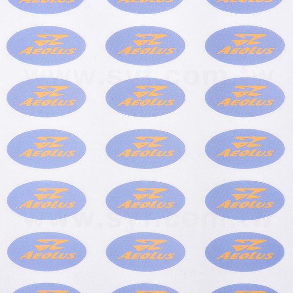 數位橢圓形PVC防水貼紙印刷-彩色貼紙製作-客製化貼紙訂做