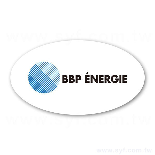 數位橢圓形PVC防水貼紙印刷-彩色貼紙製作-客製化貼紙訂做