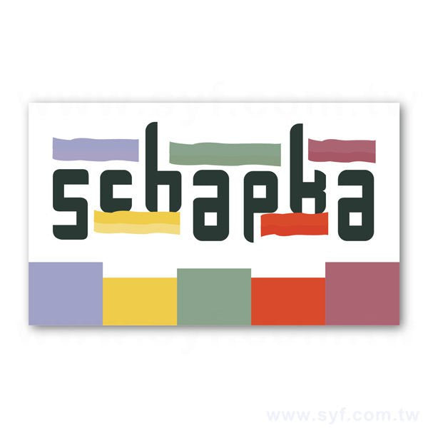 名片型銅板貼紙印刷-彩色自黏貼紙製作-客製化印刷可燙金燙銀