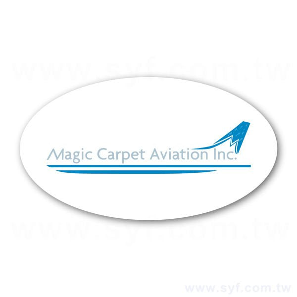 數位橢圓形透明貼紙印刷-彩色貼紙製作-客製化防水貼紙印刷