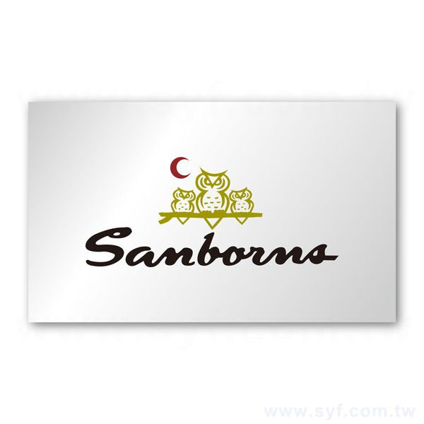 名片型銀箔金屬貼紙