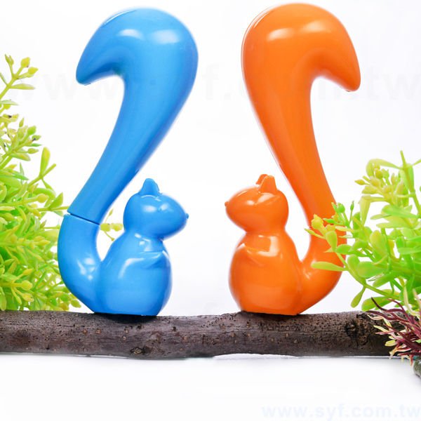 松鼠造型廣告筆-動物筆管禮品-單色原子筆-兩款式可選-採購客製印刷贈品筆