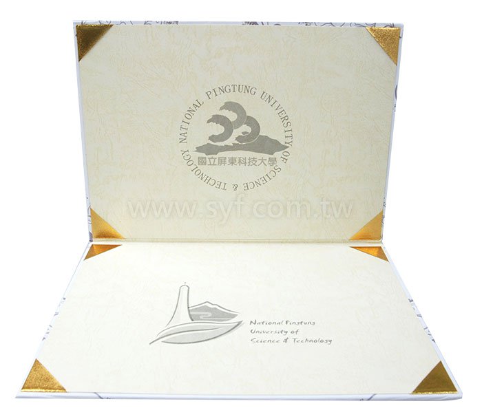 豪華彩漾左翻證書夾