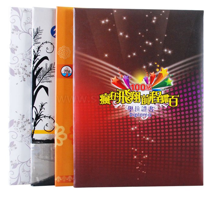 豪華彩漾左翻證書夾