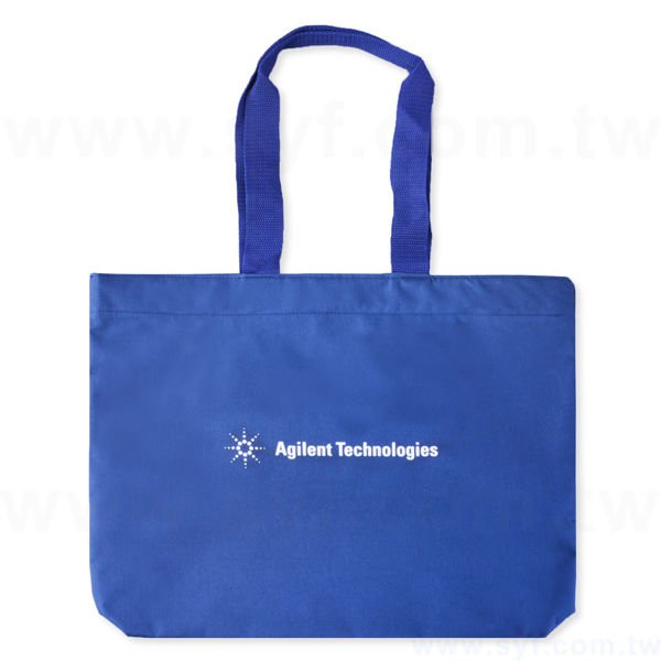 牛津布T型袋-單面單色網版-手提包裝袋-多款牛津布顏色批發推薦-客製化拉鍊環保購物袋