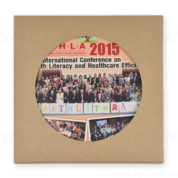 圓形陶瓷杯墊-止滑吸水杯墊-可客製化印刷LOGO