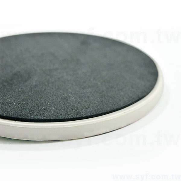 圓形陶瓷杯墊-止滑吸水杯墊-可客製化印刷LOGO