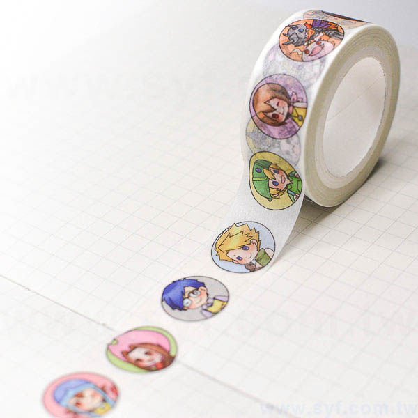 紙膠帶製作-裸裝客製化紙膠帶-彩色印刷-可客製少量紙膠帶印刷