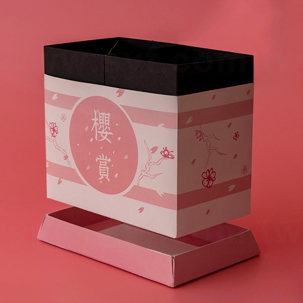 筆筒-䨒膜二格筆筒0.41mm客製化筆座-彩色印刷-辦公收納環保筆筒