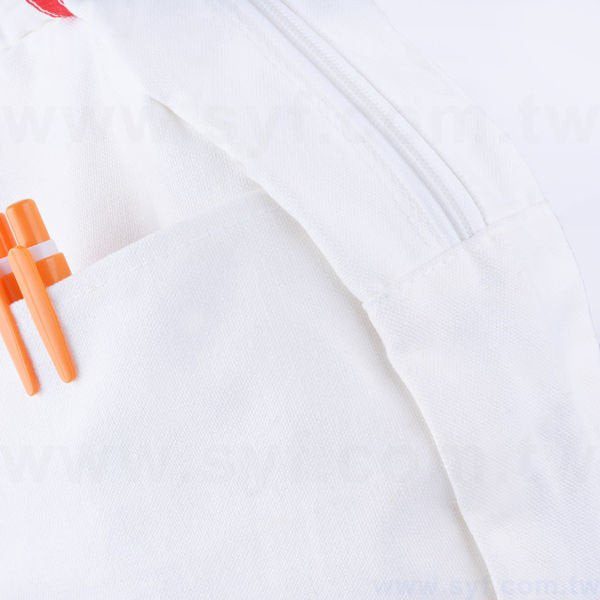 帆布袋-圓型購物袋-帆布材質拉鍊袋-工廠客製化環保袋