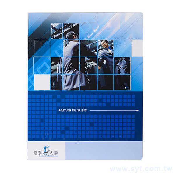 20入/40入/彈簧資料簿600un-磨砂PP材質五色印刷-輕鬆翻閱好收藏