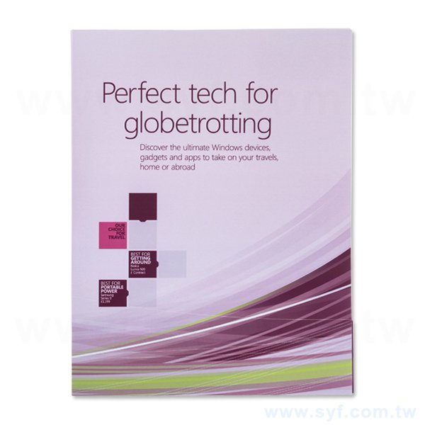 紙資料夾-A款250g/300g/350g-銅西卡-封面可上亮/霧/局部光