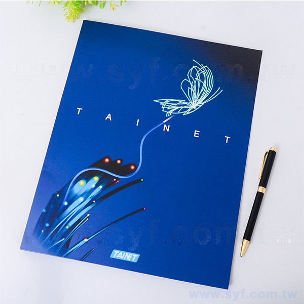 紙資料夾-A款250g/300g/350g-銅西卡-封面可上亮/霧/局部光