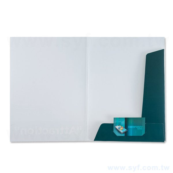 紙資料夾-E款250g/300g/350g-銅西卡-封面可上亮/霧/局部光