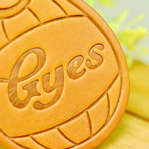 馬鞍牛皮鑰匙圈-三色可選-可客製化烙印LOGO