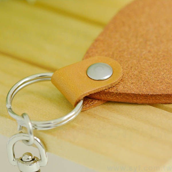 馬鞍牛皮鑰匙圈-三色可選-可客製化烙印LOGO