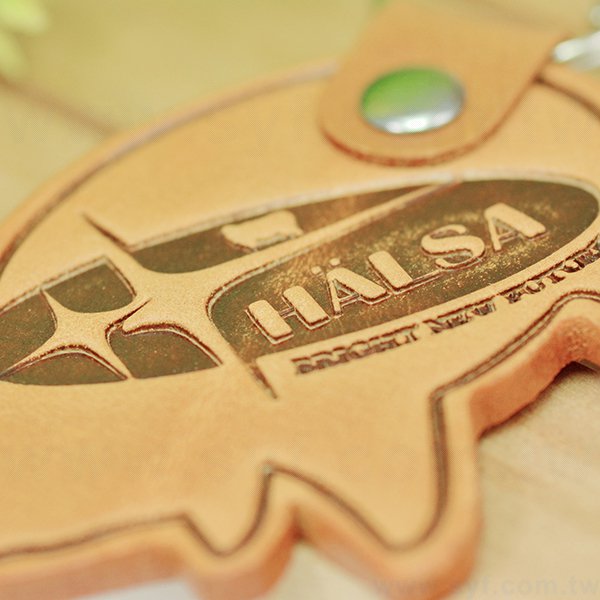 皮革鑰匙圈-企業禮贈品馬鞍牛皮鑰匙圈-客製化禮品可烙印LOGO-客製化鑰匙圈