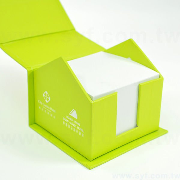 房型盒裝便條紙-內頁450張無印刷-附便利貼三色標