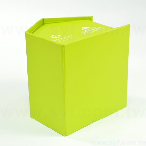 房型盒裝便條紙-內頁450張無印刷-附便利貼三色標