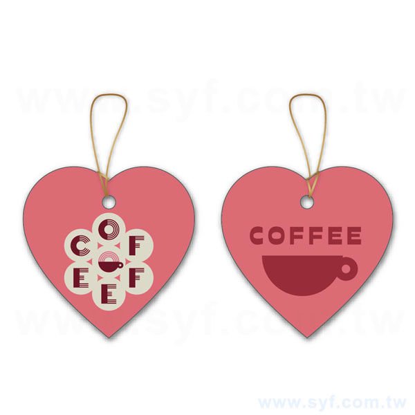 心型2M-造型吊牌印刷-38x38mmx4-行李吊牌製作-客製化吊牌設計