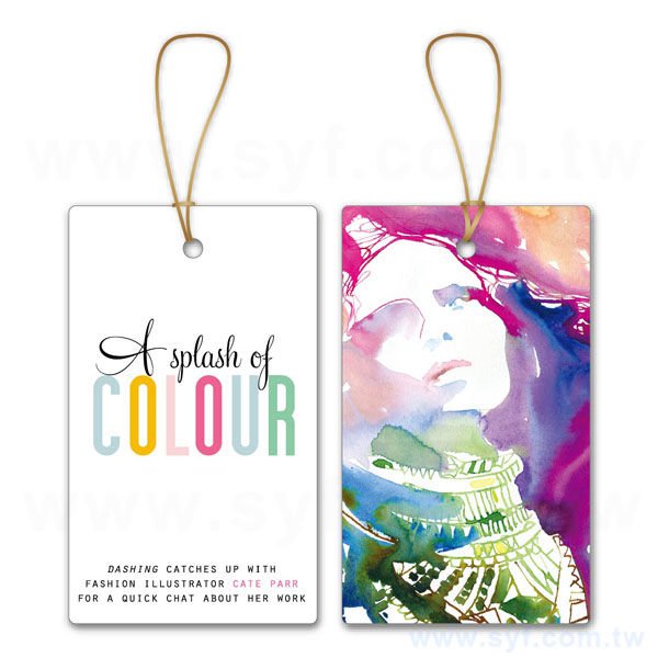 方型3M-吊牌印刷-38x64mmx4-行李吊牌製作-客製化吊牌設計