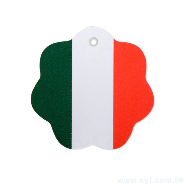 七圓2M-造型吊牌印刷-42x42mmx4-行李吊牌製作-客製化吊牌設計