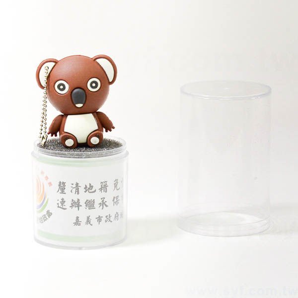 隨身碟-造型USB禮贈品-無尾熊公仔矽膠隨身碟-客製隨身碟容量-採購訂製推薦禮品