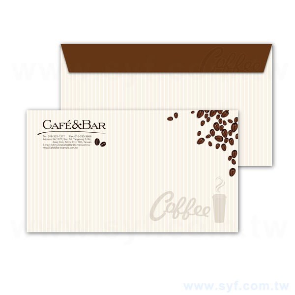 大15K歐式彩色信封客製化信封製作-多款材質可選-橫式信封印刷